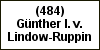(484) G�nther I. v. Lindow-Ruppin