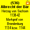 (536) Albrecht der B�r